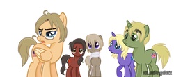Size: 1620x718 | Tagged: safe, artist:lexiangelo12, 2015, allies, anime, china, clothes, countries, crossover, cute, england, eyebrows, flag, france, hetalia, ponified, russia, scarf, united states