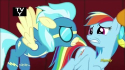 Size: 1282x718 | Tagged: safe, screencap, blaze, misty fly, rainbow dash, g4, rarity investigates