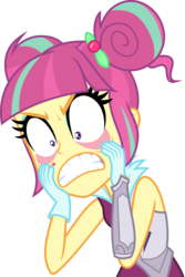 Size: 2647x3959 | Tagged: dead source, safe, artist:xebck, sour sweet, equestria girls, g4, my little pony equestria girls: friendship games, angry, eyelid pull, faic, female, high res, in need of a vacation, simple background, solo, sour rage, stressed, transparent background, vector, wide eyes