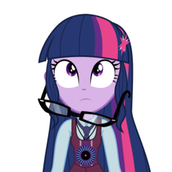 Size: 3072x3072 | Tagged: safe, artist:kmanalli, sci-twi, twilight sparkle, equestria girls, g4, my little pony equestria girls: friendship games, clothes, crystal prep academy, crystal prep academy uniform, crystal prep shadowbolts, device, female, glasses, high res, long hair, magic capture device, necklace, necktie, school uniform, simple background, solo, transparent background, vector