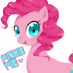 Size: 1000x1000 | Tagged: safe, artist:y0wai, pinkie pie, g4, female, solo