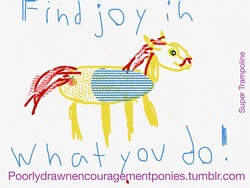 Size: 2048x1536 | Tagged: safe, artist:super trampoline, flam, poorly drawn encouragement ponies, g4, 1000 hours in ms paint, encouragement, encouraging, happy, male, ms paint, solo, text