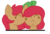 Size: 235x158 | Tagged: safe, artist:lockheart, oc, oc only, oc:cherry sweetheart, oc:stella cherry, earth pony, pony, cute, diabetes, female, flockmod, incest, kissing, lesbian, shipping, simple background, sisters, twins, white background