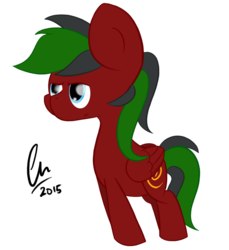 Size: 856x934 | Tagged: safe, artist:lavdraws, oc, oc only, oc:crimson fall, pegasus, pony, male, serious face, solo, stallion