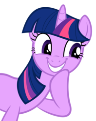 Size: 3688x4669 | Tagged: safe, artist:santafer, twilight sparkle, pony, unicorn, female, grin, mare, oh you, reaction image, simple background, smiling, solo, squee, transparent background, vector