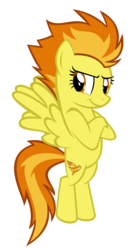 Size: 3664x6884 | Tagged: safe, artist:kuren247, spitfire, pegasus, pony, g4, crossed hooves, female, show accurate, simple background, solo, transparent background, vector