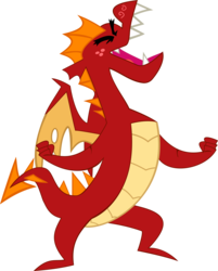 Size: 9731x12132 | Tagged: safe, artist:dutchcrafter, garble, dragon, g4, absurd resolution, male, simple background, solo, teenaged dragon, transparent background, vector