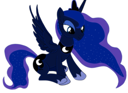 Size: 3510x2550 | Tagged: safe, artist:ocredan, princess luna, alicorn, pony, g4, female, high res, solo