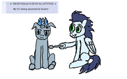 Size: 640x400 | Tagged: safe, artist:fonypan, soarin', oc, pony, g4, 4chan, pun, spoon