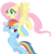 Size: 573x626 | Tagged: safe, artist:ahumeniy, fluttershy, rainbow dash, g4, may the best pet win, .svg available, simple background, svg, transparent background, vector