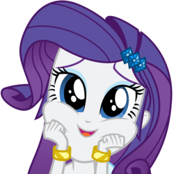 Size: 3500x3494 | Tagged: safe, artist:ambassad0r, rarity, equestria girls, g4, my little pony equestria girls: friendship games, chubby cheeks, cute, female, high res, looking at you, open mouth, raribetes, rarity is a marshmallow, simple background, solo, squishy cheeks, transparent background, vector, wristband