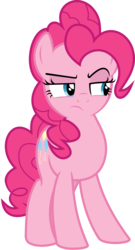 Size: 3239x5998 | Tagged: safe, artist:cezaryy, pinkie pie, g4, .svg available, female, simple background, solo, suspicious, transparent background, vector