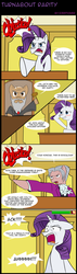 Size: 1049x3692 | Tagged: safe, artist:icesticker, rarity, g4, rarity investigates, ace attorney, comic, judge, miles edgeworth, objection, parody, phoenix wright, ponified