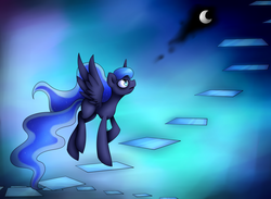 Size: 1024x751 | Tagged: safe, artist:jadekettu, princess luna, g4, female, solo