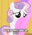 Size: 540x574 | Tagged: safe, edit, screencap, sweetie belle, pony, unicorn, g4, bronybait, cute, diasweetes, dumb fabric, fabric, female, filly, image macro, meme, weapons-grade cute