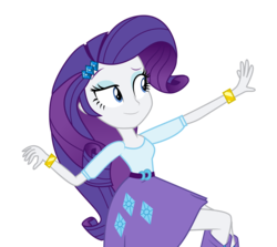 Size: 3920x3500 | Tagged: safe, artist:ponyalfonso, rarity, equestria girls, g4, bracelet, clothes, female, high res, jewelry, raised eyebrow, simple background, sitting, skirt, solo, transparent background, vector, wristband