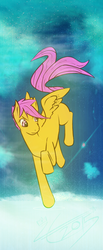 Size: 785x1902 | Tagged: safe, artist:liracrown, scootaloo, g4, dream, dreamscape, female, solo