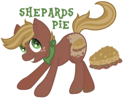 Size: 1078x852 | Tagged: safe, artist:matteglaze, oc, oc only, oc:shepards pie, pony, bandana, cutie mark, freckles, male, solo, stallion