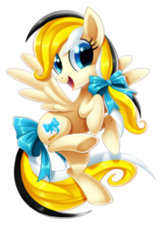 Size: 1416x1954 | Tagged: safe, artist:centchi, oc, oc only, oc:sacred dreams, pegasus, pony, bow, female, flying, hair bow, looking at you, mare, open mouth, simple background, smiling, solo, spread wings, tail bow, transparent background, wings