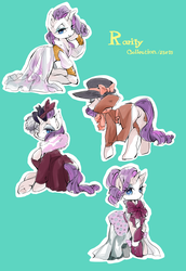 Size: 1024x1489 | Tagged: safe, artist:wan, rarity, g4, rarity investigates, clothes, detective, detective rarity, dress, solo