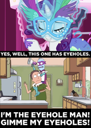 Size: 1366x1928 | Tagged: safe, rarity, g4, scare master, clothes, dress, image macro, interdimensional cable 2: tempting fate, jerry smith, meme, mermarity, rarity's mermaid dress, rick and morty, text