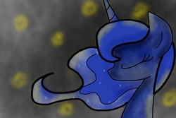 Size: 960x640 | Tagged: safe, artist:lortstreet, princess luna, g4, eyes closed, female, solo