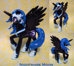 Size: 618x550 | Tagged: safe, artist:thelovecat, nightmare moon, g4, irl, photo, solo, toy