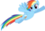 Size: 4226x3000 | Tagged: safe, artist:dashiesparkle, artist:hawk9mm, rainbow dash, pegasus, pony, g4, my little pony: friendship is magic, rarity investigates, .svg available, cute, dashabetes, female, flying, high res, ponyscape, simple background, smiling, solo, transparent background, vector, waving