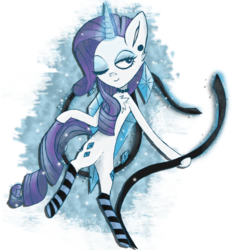 Size: 2550x2760 | Tagged: safe, artist:jesterofsolace, rarity, pony, g4, bipedal, clothes, female, high res, jewelry, socks, solo, striped socks