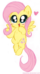 Size: 400x734 | Tagged: safe, artist:stepandy, fluttershy, g4, blushing, chibi, cute, female, heart, shyabetes, simple background, solo, transparent background, weapons-grade cute