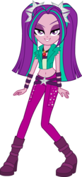 Size: 1629x3496 | Tagged: safe, artist:imperfectxiii, edit, aria blaze, equestria girls, g4, belly button, female, midriff, simple background, solo, transparent background, vector