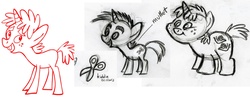 Size: 1661x647 | Tagged: safe, snails, snips, pony, unicorn, boast busters, g4, official, season 1, leak, colt, concept art, foal, male, younger