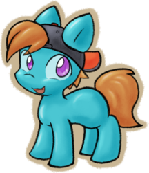 Size: 1263x1460 | Tagged: safe, artist:zutcha, oc, oc only, earth pony, pony, fanfic:the eternal lonely day, ponies after people, backwards ballcap, baseball cap, hat, solo