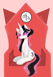 Size: 2106x3018 | Tagged: safe, artist:potzm, oc, oc only, oc:eawy, pony, unicorn, corrupted, high res, pose, solo