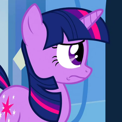 Size: 500x500 | Tagged: safe, screencap, twilight sparkle, g4, games ponies play, cropped, female, sad, solo