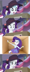 Size: 478x1135 | Tagged: safe, rarity, human, equestria girls, g4, my little pony: friendship is magic, rarity investigates, exploitable meme, human ponidox, meme, rarity's package