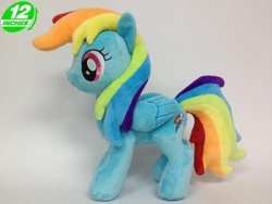 Size: 500x375 | Tagged: safe, artist:onlyfactory, rainbow dash, g4, irl, photo, plushie, solo
