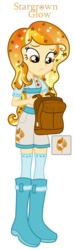 Size: 644x2180 | Tagged: safe, artist:monkfishyadopts, oc, oc only, oc:stargrown glow, equestria girls, g4, base used, gradient mane, solo, universe pony