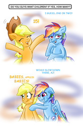 Size: 726x1099 | Tagged: safe, artist:death-is-death, applejack, rainbow dash, earth pony, pegasus, pony, g4, female, lesbian, ship:appledash, shipping