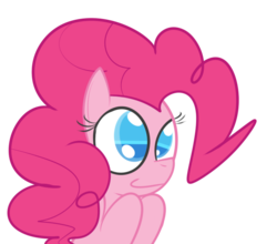 Size: 736x648 | Tagged: safe, artist:mr-degration, pinkie pie, g4, bust, colored pupils, cute, diapinkes, female, simple background, solo, transparent background