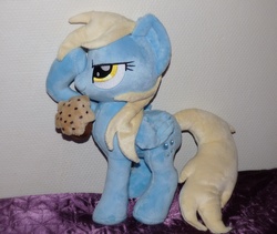 Size: 3801x3215 | Tagged: safe, artist:epicrainbowcrafts, derpy hooves, pegasus, pony, g4, auction, female, high res, irl, mare, muffin, photo, plushie, solo