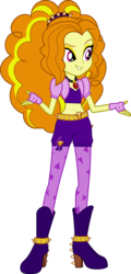 Size: 3945x8192 | Tagged: safe, artist:mewtwo-ex, edit, vector edit, adagio dazzle, equestria girls, g4, my little pony equestria girls: rainbow rocks, absurd resolution, amulet, belly button, boots, clothes, diamonds, female, fingerless gloves, gloves, high heel boots, midriff, music notes, necklace, shoes, simple background, solo, spikes, transparent background, vector