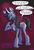 Size: 1024x1521 | Tagged: safe, artist:rawrienstein, oleander (tfh), classical unicorn, pony, unicorn, them's fightin' herds, angry, cloven hooves, colored hooves, community related, female, horn, oleander is not amused, pointing at self, purple background, simple background, solo, unshorn fetlocks