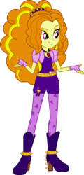 Size: 3945x8192 | Tagged: safe, artist:mewtwo-ex, adagio dazzle, equestria girls, g4, my little pony equestria girls: rainbow rocks, absurd resolution, amulet, belt, boots, clothes, diamonds, female, fingerless gloves, gloves, music notes, necklace, shoes, simple background, solo, spikes, transparent background, vector