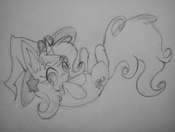 Size: 3264x2448 | Tagged: artist needed, safe, trixie, pony, unicorn, g4, female, high res, mare, monochrome, solo, traditional art