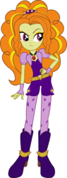 Size: 2460x6450 | Tagged: safe, artist:jakeneutron, adagio dazzle, equestria girls, g4, my little pony equestria girls: rainbow rocks, amulet, belt, boots, clothes, diamonds, female, fingerless gloves, flash puppet, gem, gloves, high heel boots, high res, music notes, necklace, raised eyebrow, shoes, simple background, siren gem, solo, spikes, transparent background, vector