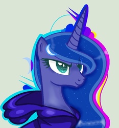 Size: 670x720 | Tagged: safe, princess luna, g4, clothes, coat, female, smiling, solo, trace