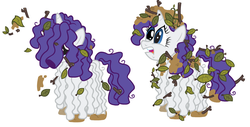 Size: 1100x559 | Tagged: safe, rarity, unicorn, bridle gossip, g4, my little pony: friendship is magic, leak, concept art, faic, female, hair, hairity, horn, leaves, mare, mud, poison joke, simple background, solo, twigs, white background