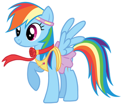 Size: 698x588 | Tagged: safe, rainbow dash, g4, leak, clothes, concept art, female, rainbow dash always dresses in style, skirt, solo