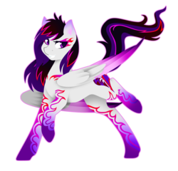 Size: 2260x2167 | Tagged: safe, artist:fuyusfox, oc, oc only, oc:carbon halfheart, pony, commission, high res, rainbow power, rainbow power-ified, simple background, solo, transparent background